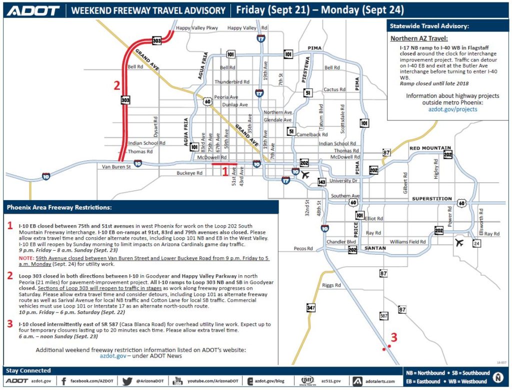 Freeway Closures- Maricopa County | MyTitleGuyPaul.com