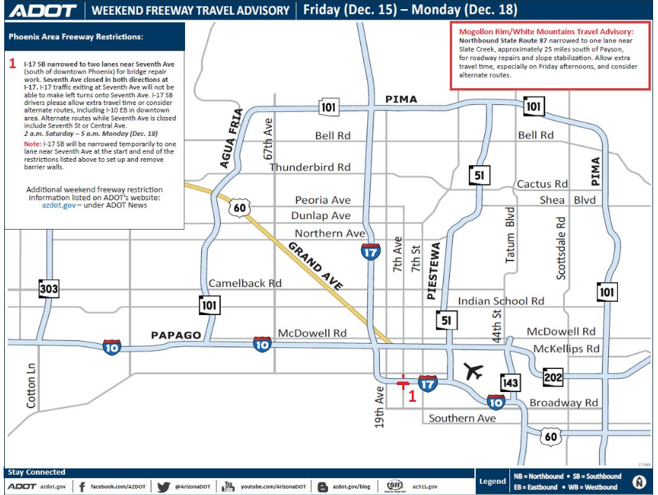 Freeway Closures- Maricopa County | MyTitleGuyPaul.com